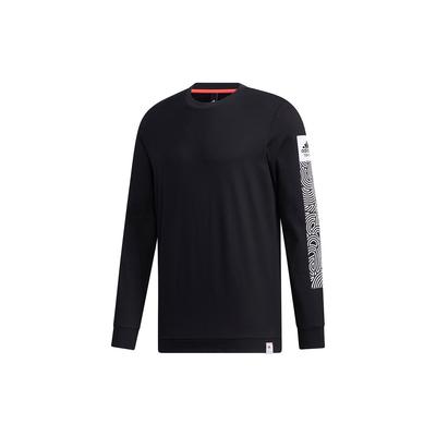 X Hiroko Takahashi Edition LS Tee with Geometric Print Men Tops Black GD4976