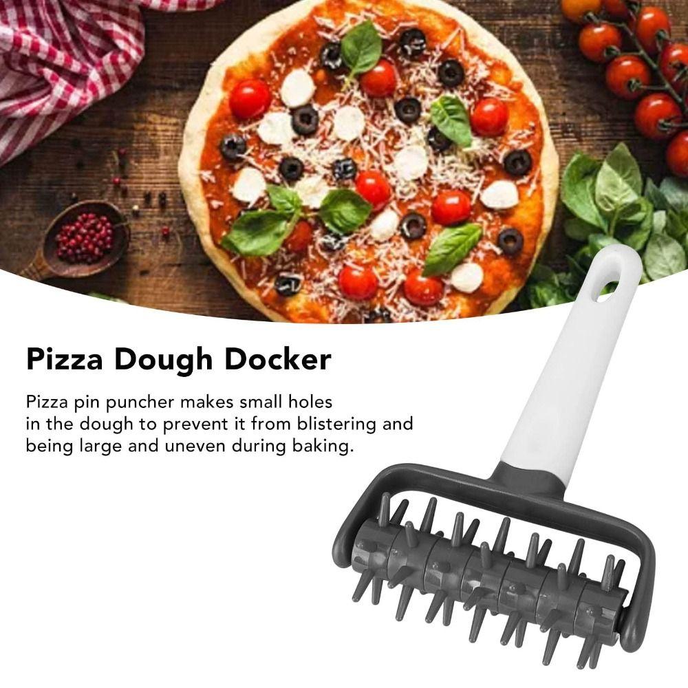Gear Pizza Rolling Needle Food Grade Pizza Docker Roller Dough Puncher  Kitchen Baking Tool