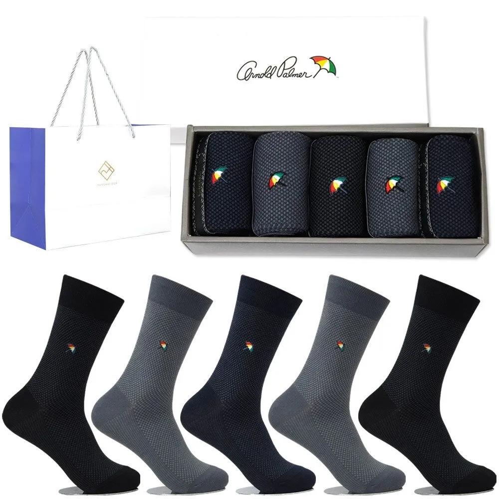 Arnold Palmer Men's Dress Socks Gift Set of 5 Pairs AP003 Holiday Gift Set Lunar New Year Chuseok