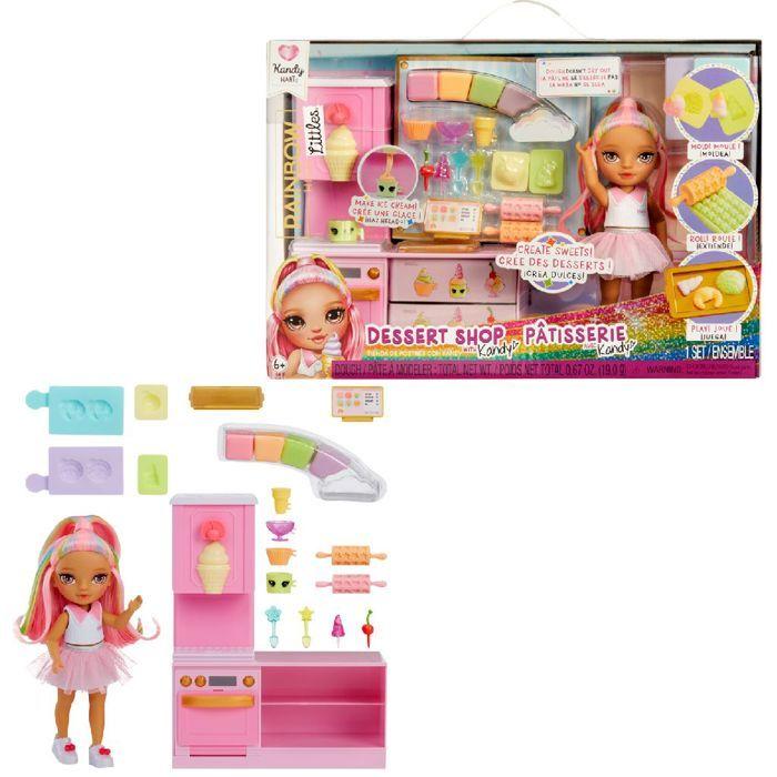 Accessoires de cuisine - MERKLOOS - Rainbow High Little Compact Playset - Rose - Poupée Kandy - Pâte à modeler
