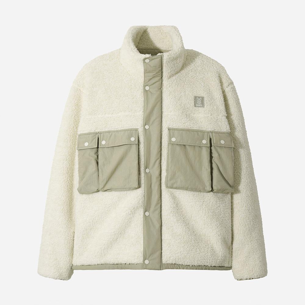 Dod Bark Fleece Utility Jacket (Ivory)
