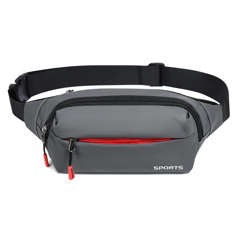 

Men Waist Bag Pack Grey Casual Functional Belt Bag Large Belt Pouch Phone Money Belt Bag Fanny Travel Hip серый