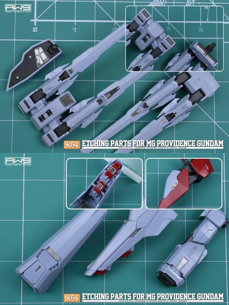 MG 1/100 Providence Gundam Customization Detail Up High-Quality Metal Parts with Water-Transfer Decals