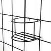 Modern Metal Wall Flower Stand Hedera 2 - Large Wall Flower Trellis, Modular Vertical Garden Plant Panel with 5 Baskets