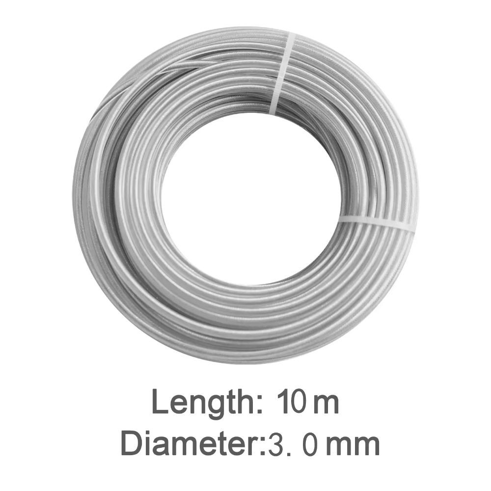 Nylon and Steel Wire Grass Trimmer Line 5m/10m/15m*2.4mm/2.7mm/3mm Trimmer Rope  Garden Maintenance