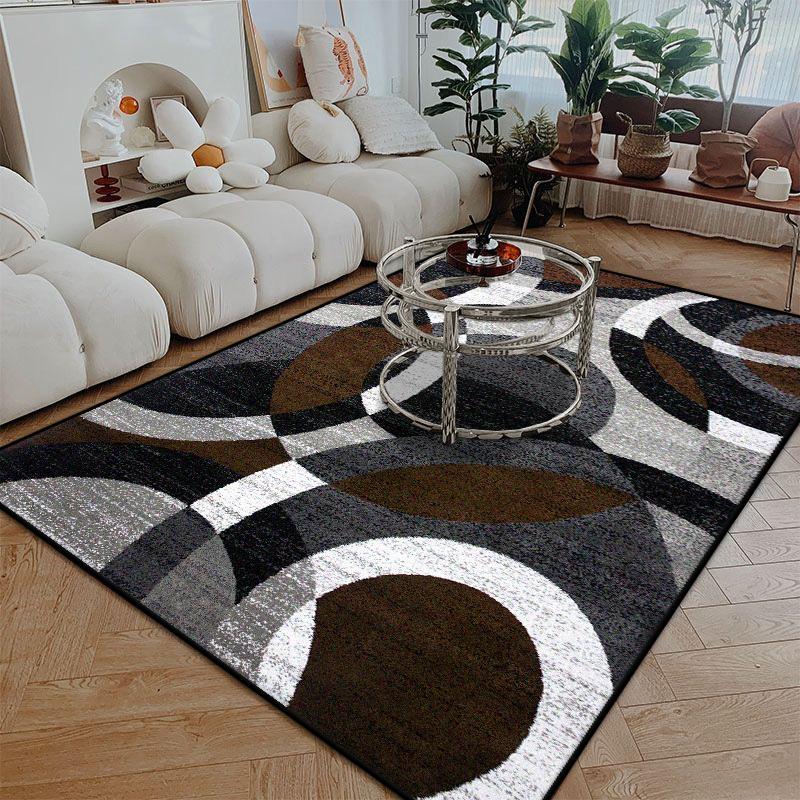 Teppich im nordischen Stil mit Linienmuster Wohnzimmer Große Größe Rutschfest Leicht zu reinigen Eingangstürmatte Weich Waschbar Esszimmerbereich Teppich