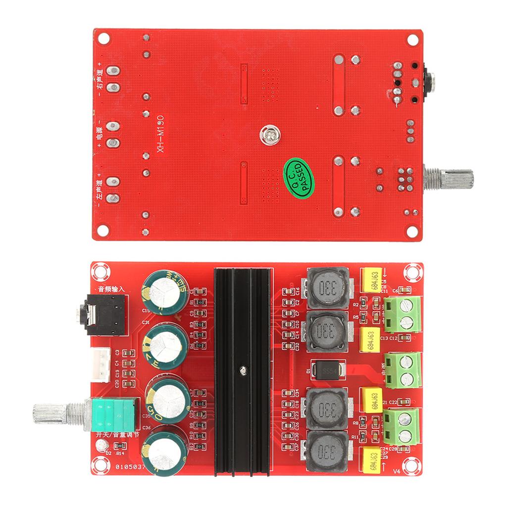 DC12-24V High Power 2*100W  Channel Digital Amplifier Audio Board Stereo Amp