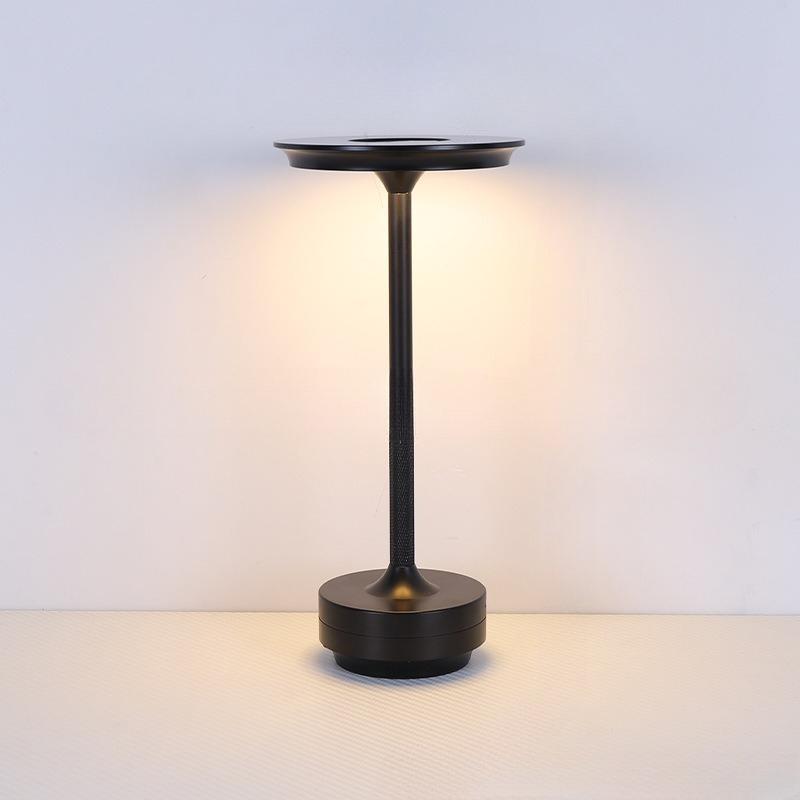 1 Stuk Volledig Aluminium Touch Bureau Lamp Hotel Restaurant USB Opladen I-vormige Lamp Metalen Lamp Decoratieve Eenvoudige Kleine Bureau Lamp