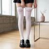 Sweet Printed Design Kawaii Stockings Cat Ear Cute Expression Thigh High Stockings JK Lolita Knee High Socks Student