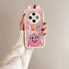 KEYSION Cute Ear 3D Cartoon Case for TECNO Spark 30C with Bracelet Soft Silicone Shockproof Phone Cover for TECNO Spark 30C