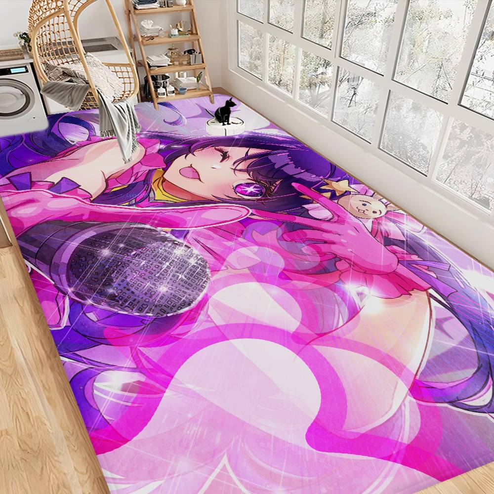 Anime Oshi No Ko Hoshino Entrance Door Mat Nordic Style Bedroom Living Room Doormat Home Balcony Anti-Slip Modern Home Decor