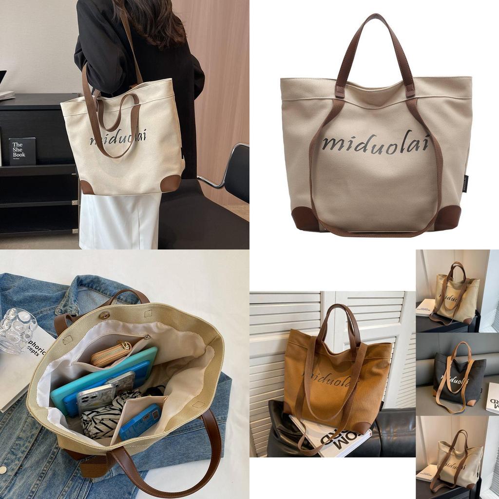 Stylish And Versatile Canvas Tote Bag For Women With Magnetic Closure And Spacious Design