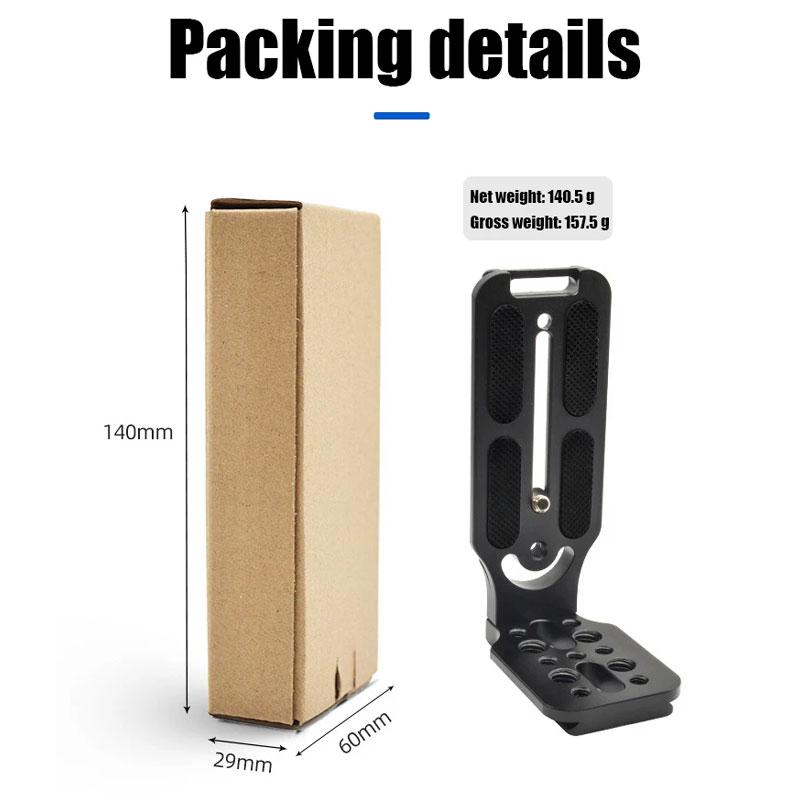 L-Winkel Universelle Schnellwechselplatte Mit 1/4” Schraube, Vertikaler Kamera-Halter Für Stativ, Kompatibel Mit Nikon Und Fuji