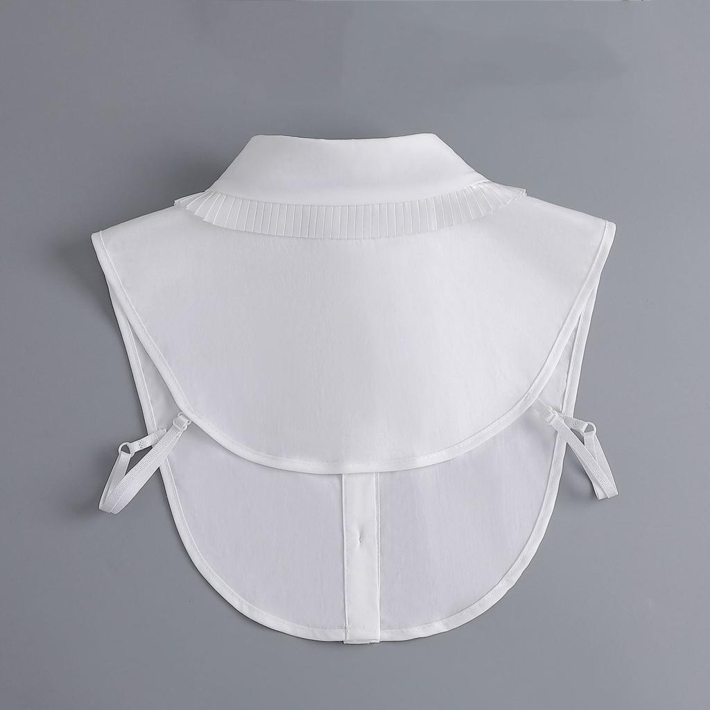 Women Shirt False Collar Bowknots Blouse Lapel Shirt Detachable Collar Female Removable Necklace Button Down Fake Collar