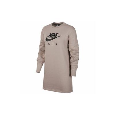 Casual Fleece Round Neck Long Sleeve Mid-Length Sweatshirt Women Sweatshirt Khaki BV5135-218