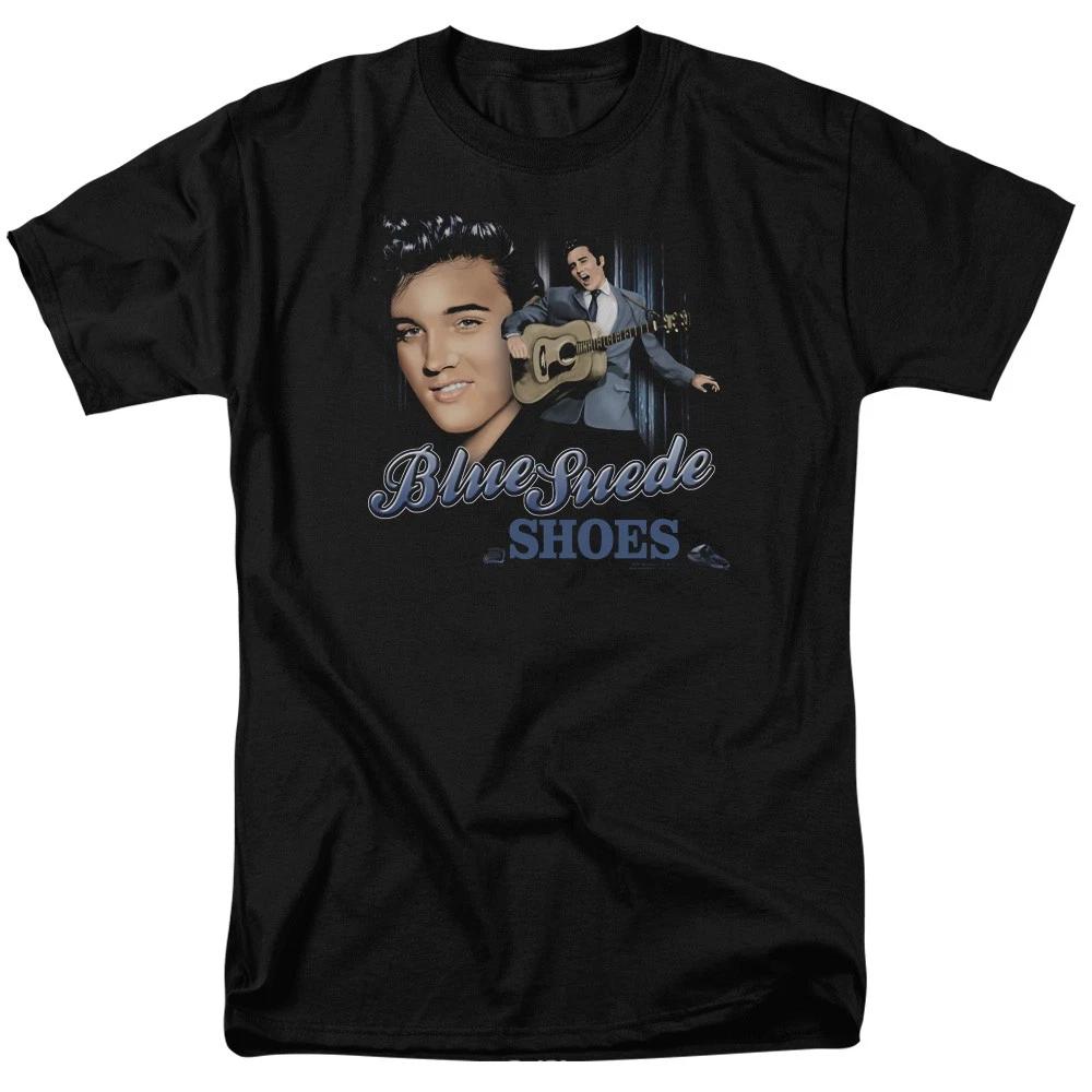 Elvis Presley - Blue Suede Shoes -  Unisex Short Sleeve Children s T-shirt - Black 100