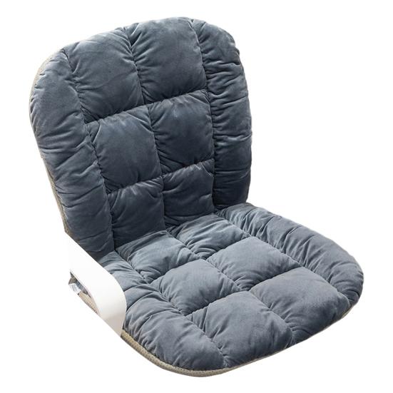 

Зимова подушка для офісного крісла з підтримкою спини та знімним чохлом, що миється, потовщена темно-сірий