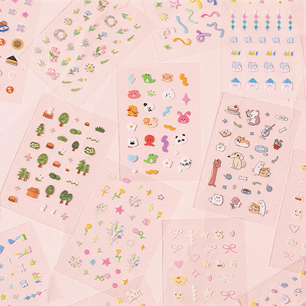 30 sheets Starlight Mini Sticker Book, Cute Doudouben Student Handbag Stickers, Nail DIY Decorative Stickers