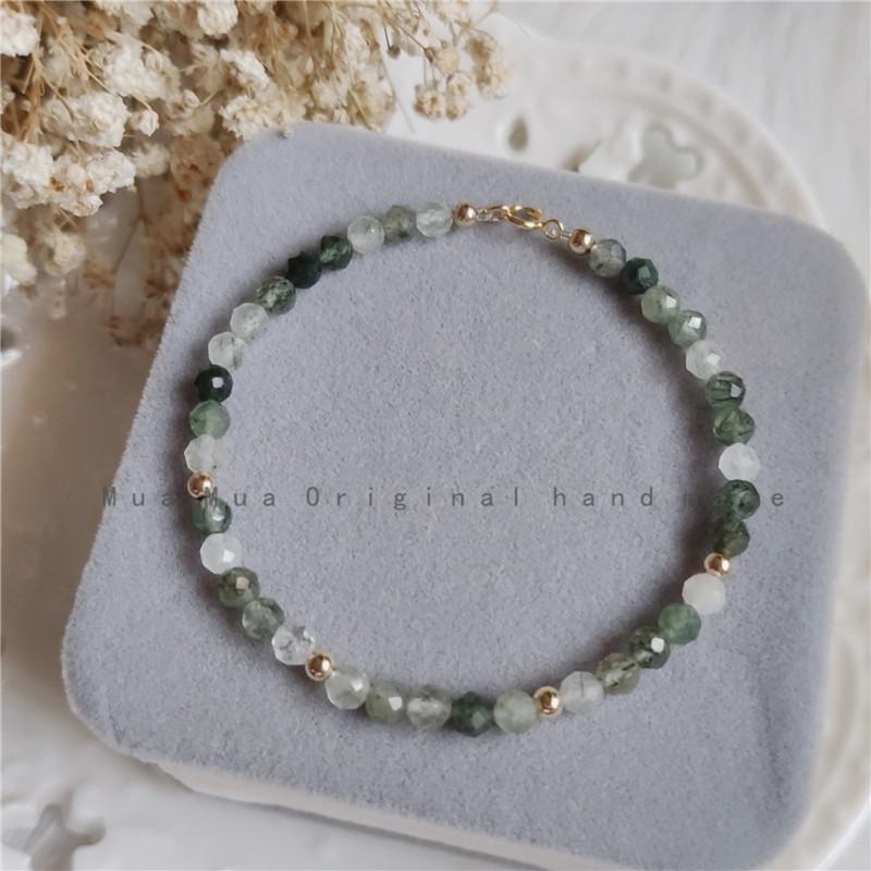 

Recommended Jewelry Green Rutilated Quartz|Lucky Crystal14K Elegant and versatile fine-style jewelry with gold accents4mm Women s bracelet 13Net hand circumference