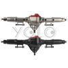 Metal Alloy Front Middle Rear Straight Axle with Servo Base for 1/10 RC Rock Crawler Car Axial SCX10 RC 4WD D90 Upgrade Parts