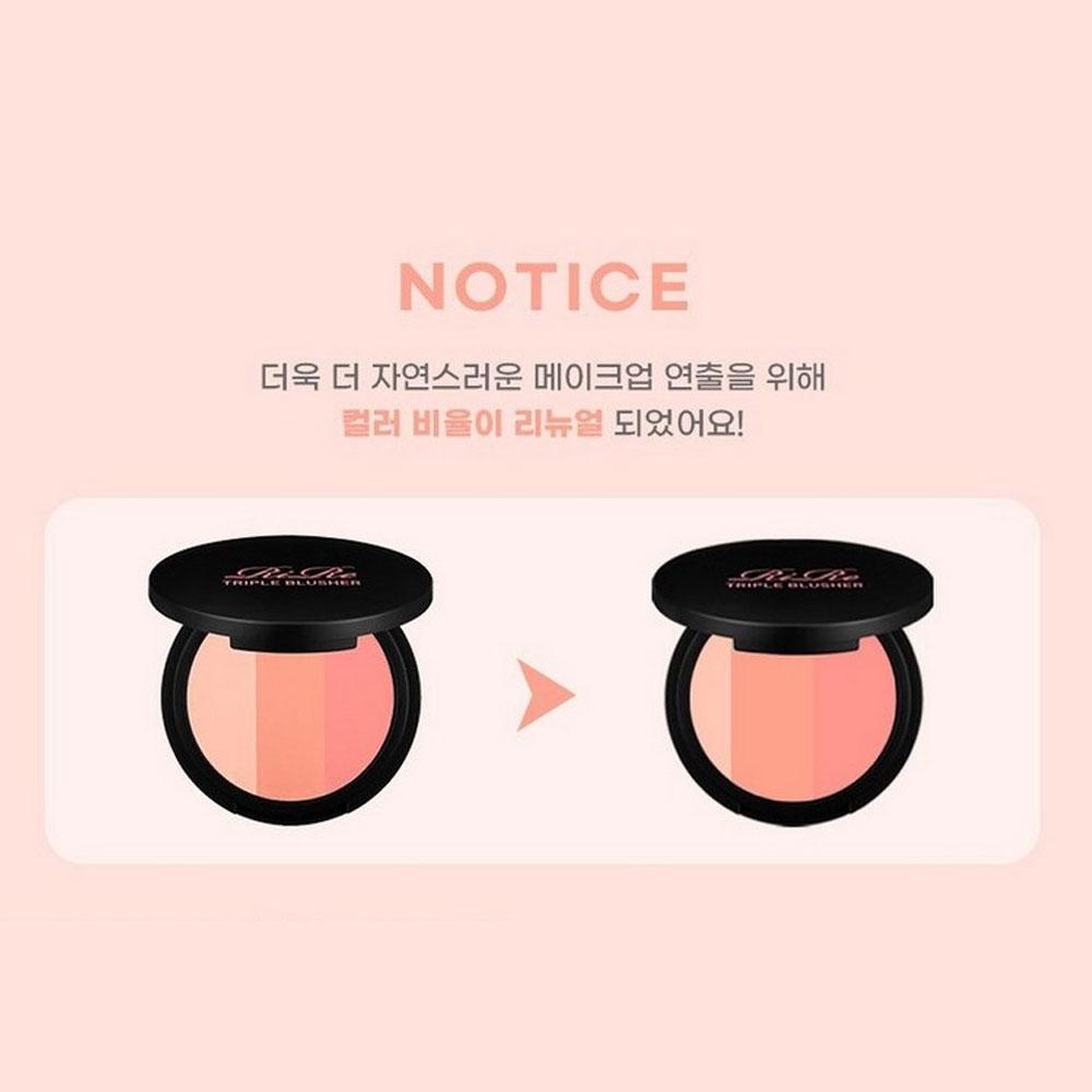 Triple Triple Blusher + Brush Free, 1 Piece