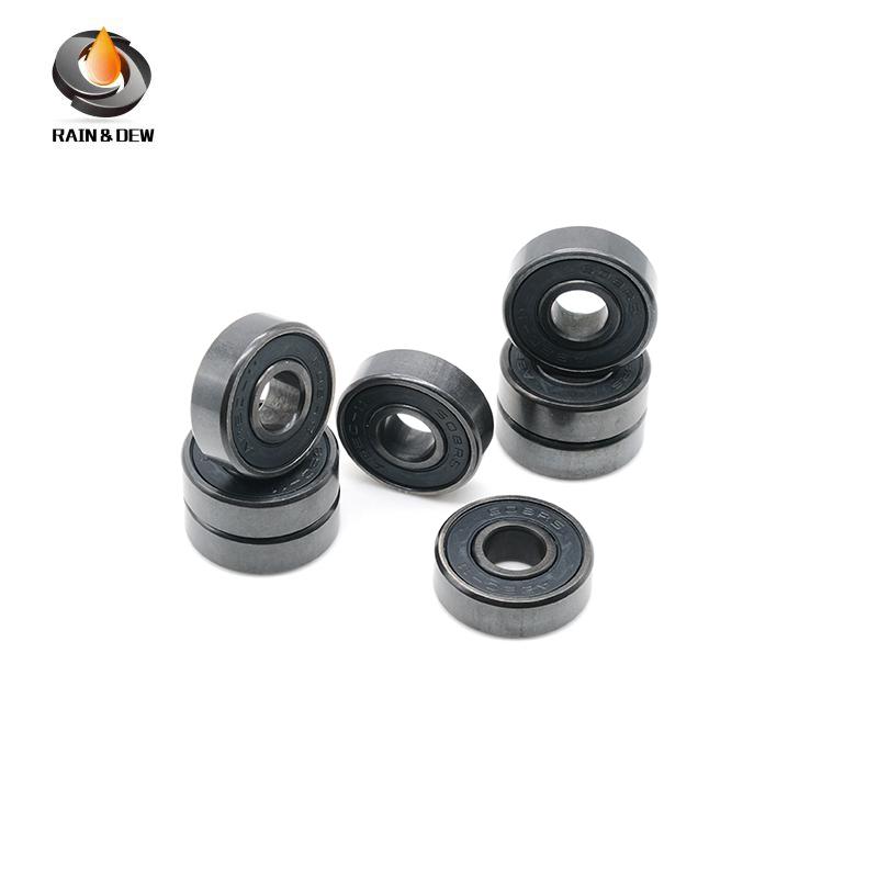 8Pcs Bearings skateboard  608 bearing   608-2rs bearings  abec 11 bearings 8x22x7 mm 608RS Black