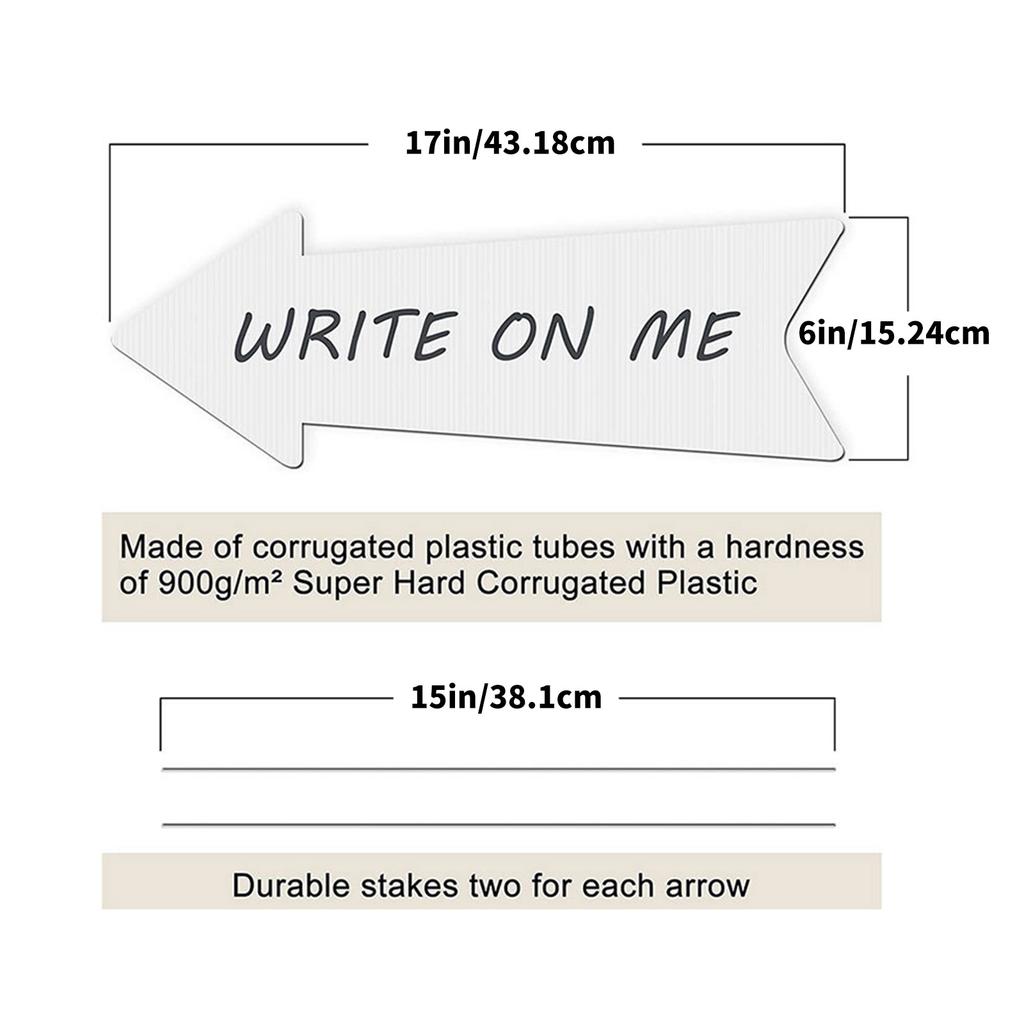 Weather Resistant Yard Sign With Ground Stake Durability Metal And Plastic For Outdoor Garden Decoration