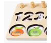 Children's Educational 5-in-1 Puzzle Board: Fishing, Numbers, Fruits & Building Blocks.