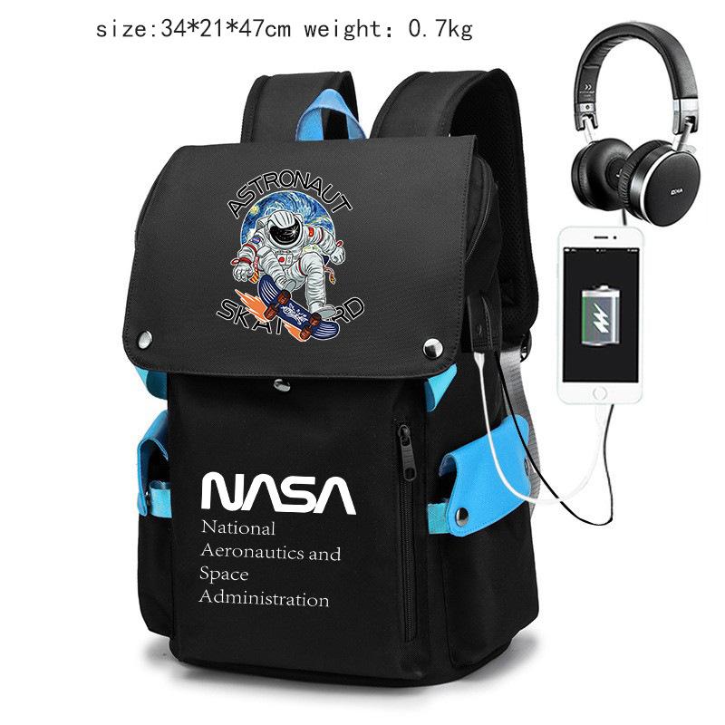 NASA Studentu Mugursoma Vīriešiem Sievietēm Pretaizdzīšanas