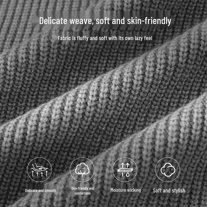 Baleno Men's Winter Stand Collar Thick Knit Sweater