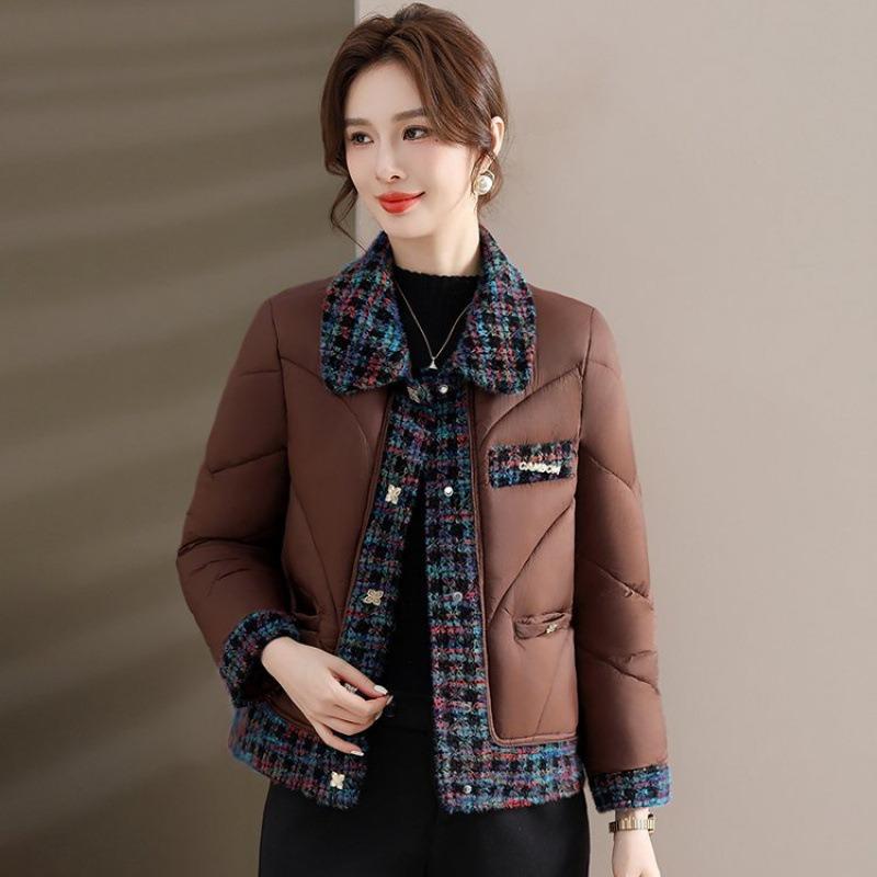 Winter down cotton-padded clothes short cotton-padded jackets medium autumn and winter small cotton-padded jackets women