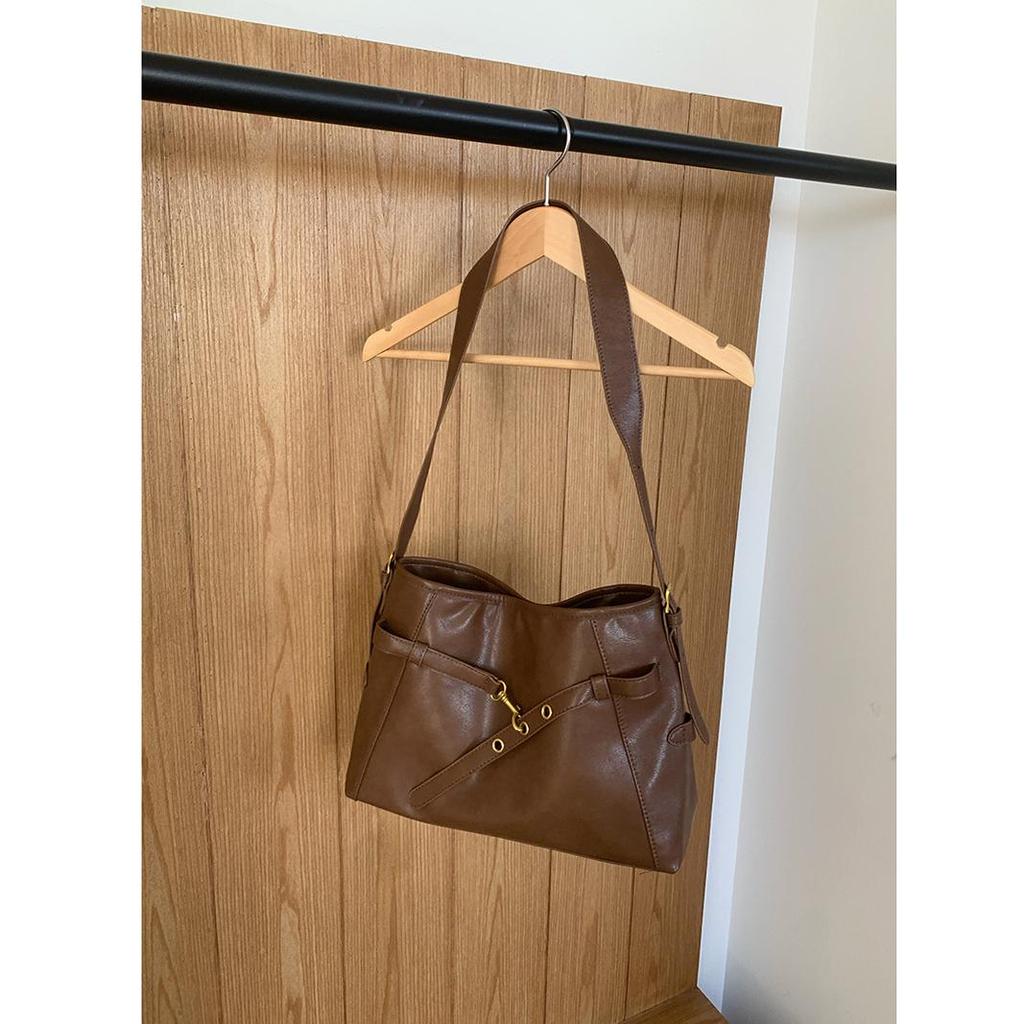 Maillard Square Satchel Design Shoulder Bag Sling Bag Women Handbag - Fashion Crossbody Bags Vintage Belt Underarm Bag