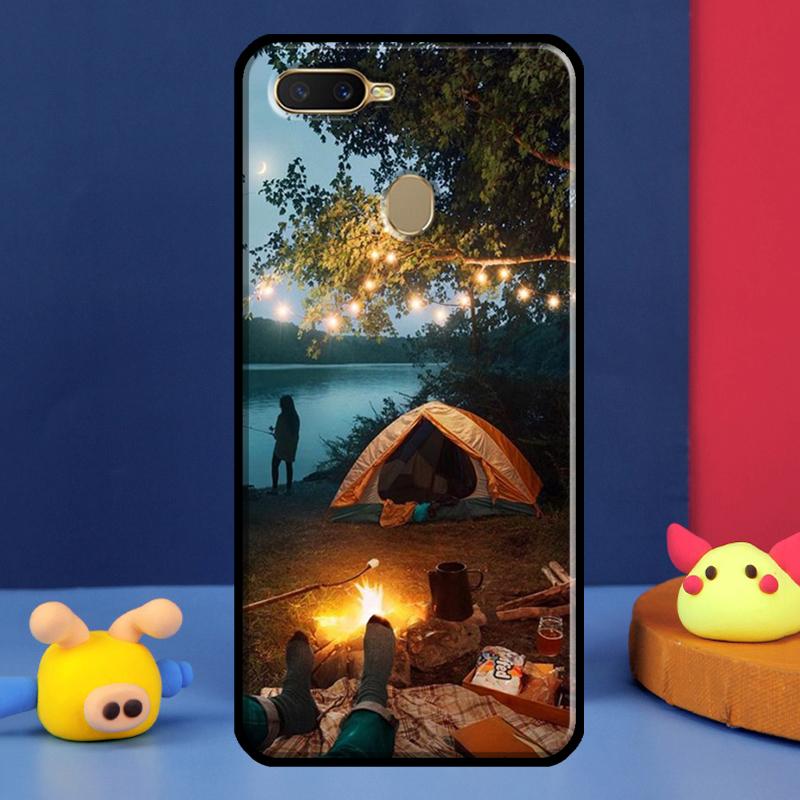 Camping Nature Mountain Case For Oppo A98 A78 A58 A15 A16 A17 A5 A9 A91 A52 A72 A76 A96 A74 A94 A54 S A57 A77 Cover