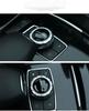 apsczt1 1 PCS Car Central control multimedia knob cover sticker Car Accessories For Mercedes Benz AMG GLC GLE E CLA GLA W205 W211 W213