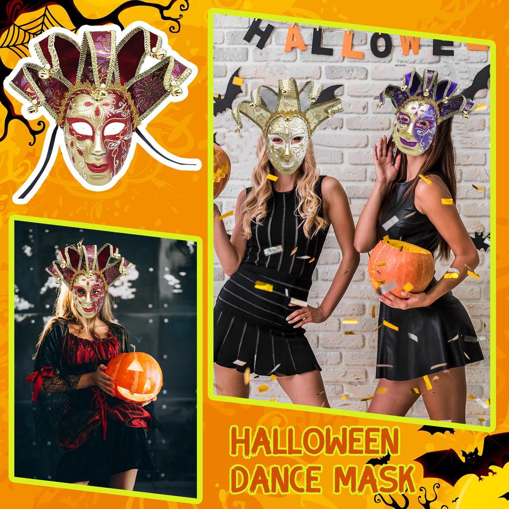 Painted Halloween Ball Party Italian Mask High-end Venetian Ladies Performance Mask