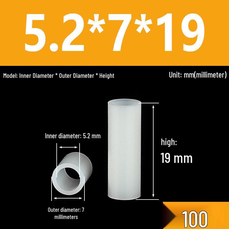 Nylon Spacer & Insulating Sleeve Set: M2.5-M7 Sizes, Thickened Washer, Isolation Shaft & Lamp Column