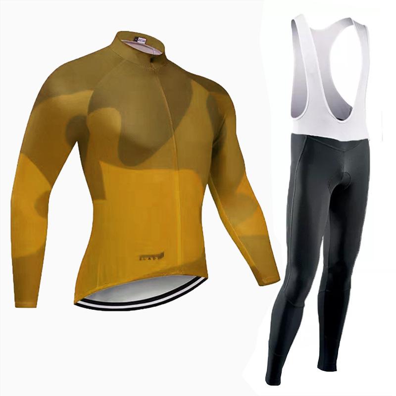 Sweat-wicking and Breathable Tour De France Cycling Suit, Cycling Suit, Fleece Tour De France 2026 Long-sleeved, Autumn Breathable Cycling Suit Set.