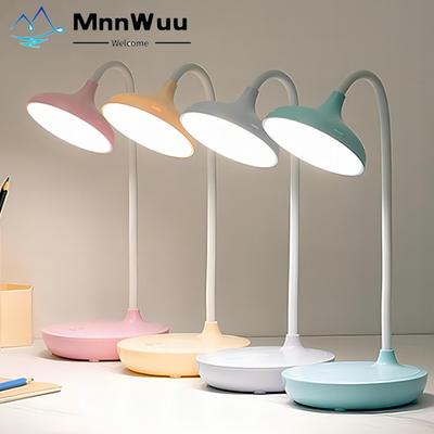 Lampada da scrivania a LED Lampada da tavolo alimentata tramite USB Lampada portatile con dimmerazione tattile Lampada da comodino per camera da letto con protezione degli occhi dimmerabile continua a 3 colori