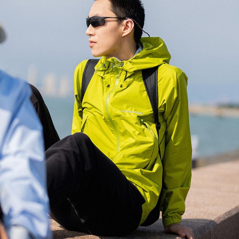 MONTBELL Rain Walker Dry-Tec Waterproof, Windproof, Super Light, Lightweight Windbreaker Jacket Men's
