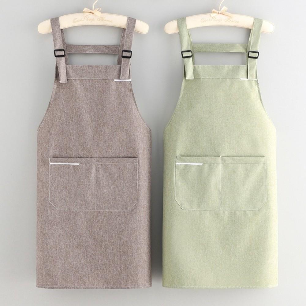 Waterproof Oil Proof Apron Sleeveless Work Clothes Simple Cooking Apron For Women Men
