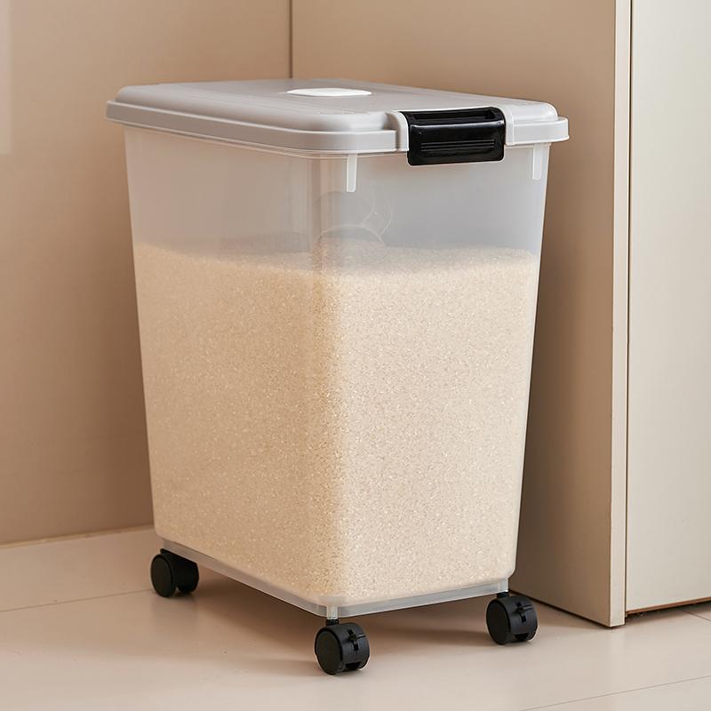 Rice Bucket Household Flour Storage Tank Sealed Against Insects and Moisture Food-grade Rice Storage Box Rice Box