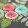 DIY Embroidery Flower Handwork Needlework for Beginner Cross Stitch Kit Ribbon Painting Embroidery Home Decoration