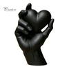 PLA Sculpture for Gifts Hand Holding Heart 3D Printed Figurine, Modern Minimalist Sculptural Desk Decor, Romantic Ornaments Home Accent Shelf