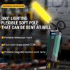 COB Work Light USB Rechargeable Led Work Light with 360° Swivel Hose Magnetic Hanging Hook for Camping Car Repair Emergency