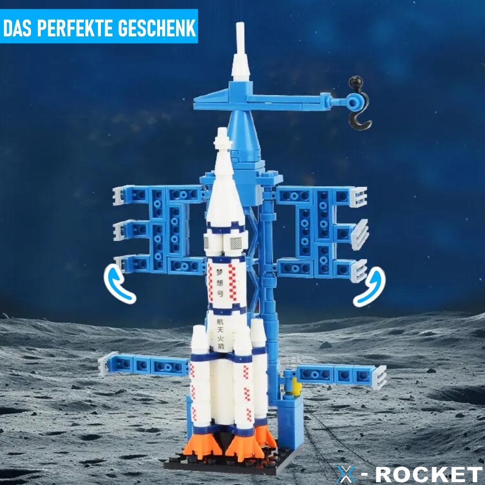 X-ROCKET Kit rachetă Blocuri de construcție Rachetă spațială Spațiu Blocuri de construcție 130 piese