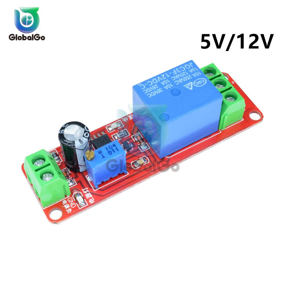 

DC 5V 12V Delay NE555 Trigger Time Relay Shield Timing Timer Control Car Relays Timer Delay Switch Module Board Diy Tool 12V