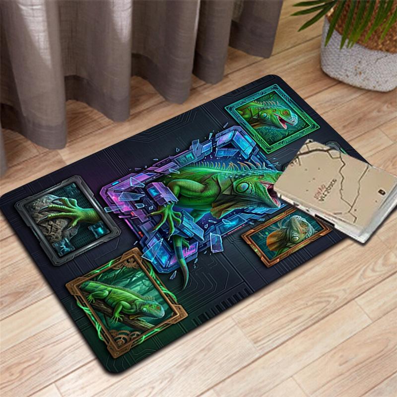 CyberIguana Breakthrough Pattern Rug Floor Mat for Living Room or Bedroom Soft and Comfortable Carpet a Gift for Birthday and Holiday.