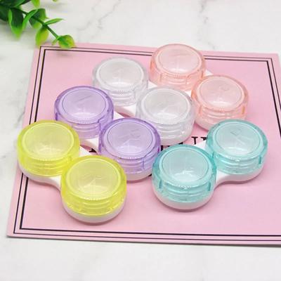 1pc Contact Lens Case Container Accessories Contact Lens Box Contact Lenses Tweezers Suction Stick Eyes Care Tool Kit Case