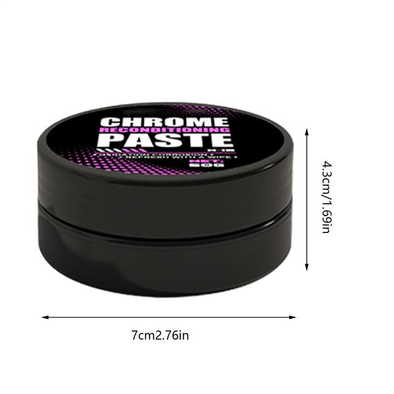 Car Metal Chrome Shine Polish for Car 50g Chrome Cleaner Paste Automotive Repair Agent Rust Remover for Wheels Trim Bumpers