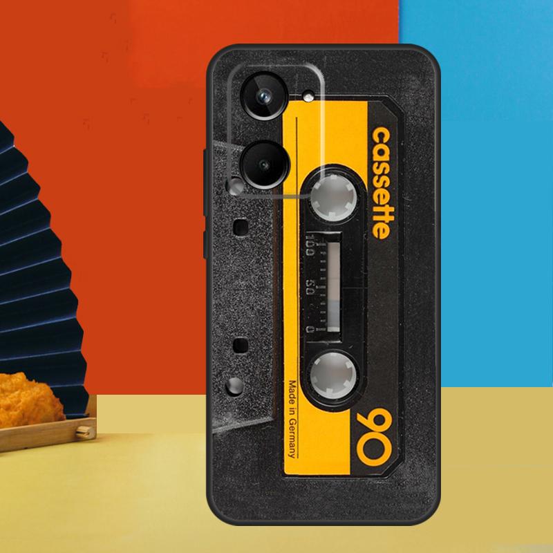 Vintage Cassette tape retro style For Realme GT7 Pro GT6 10 11 12 13 14 15 Pro Plus C55 C67 C63 C61 C53 C31 C65 C71 C75 Case